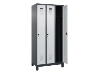 locker voor scheiding van kleding,HxBxD 1950x900x500mm,3vak - 1