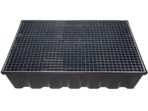 Opvangbak 2x 200l Opvangvol. 220l Pe 270x1220x 820mm Rooster Verzinkt