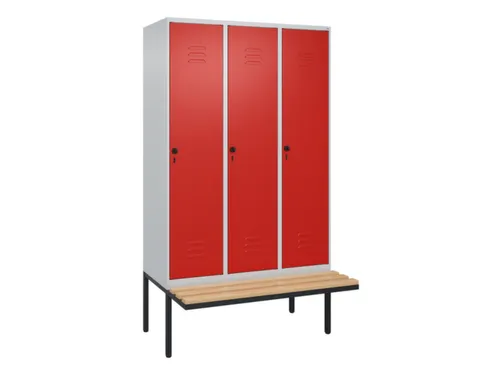locker voor scheiding van kleding,HxBxD 2120x1200x815mm,3vak