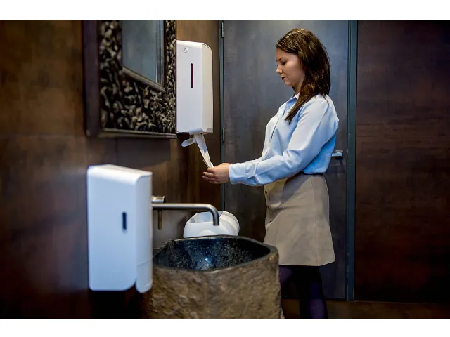 Euro White Quartz 441102 handdoekdispenser Wit Multifold