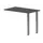 aanbouwtafel,i.h.v.,HxBxD 720-840x1000x600mm,MS-donkergrijs