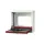 hangkast,v. laptops,HxBxD 410x500x150mm,klapdeur,slot,romp RAL7035