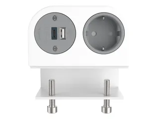 Desktop stekkerdoos Power Phase 1x Schuko + USB A en C 25W Wit - 2