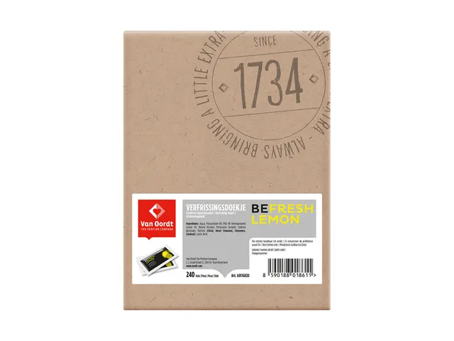 Verfrissingsdoekje van Oordt BeFresh citroen 240x1st