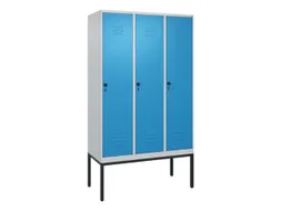 locker voor scheiding van kleding,HxBxD 2120x1200x500mm,3vak