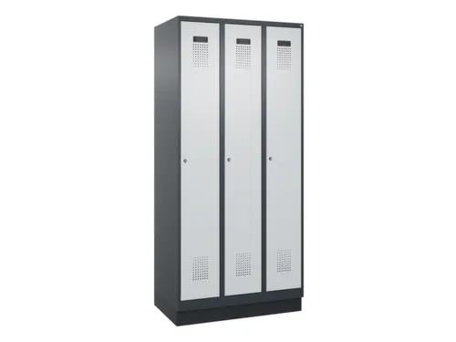 locker voor scheiding van kleding,HxBxD 1950x900x500mm,3vak