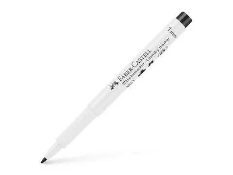Wasmarkeerstift Faber-Castell zwart ronde punt
