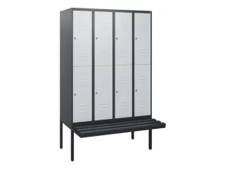 Dubbeldekse dekenkist,HxBxD 1950x1200x815mm,4x2vak.,vak B 300mm - 1
