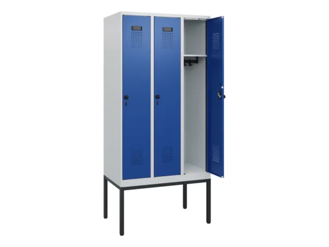 schoollocker,HxBxD 1950x900x500mm,3vak,vak B 300mm,draaigrendel