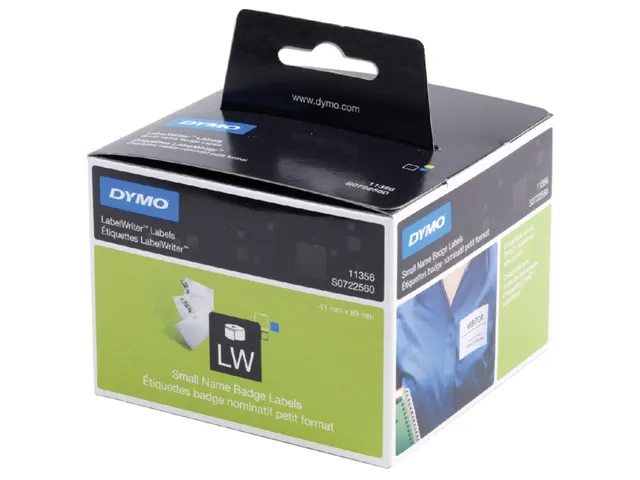 Etiket Dymo 11356 Labelprint Naambadge Label 41x89mm S0722560