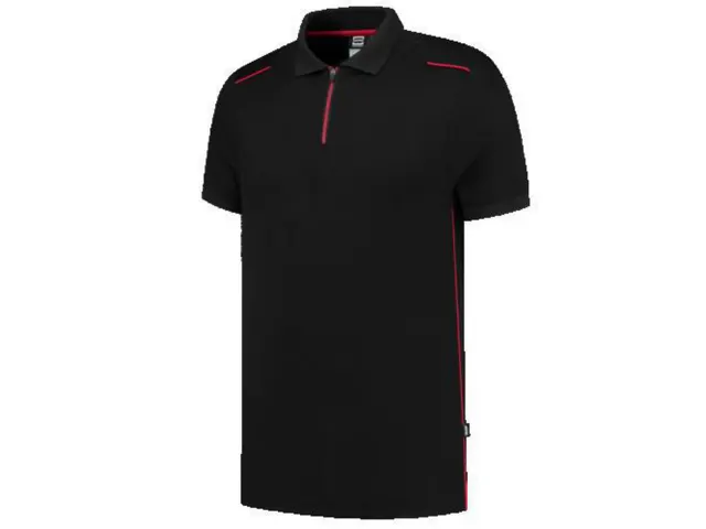 Polo Tricorp 202703, noir/rouge, taille 4XL, la pièce