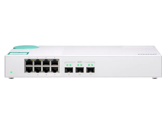 8x RJ-45 1GbE, 3x 10GbE SFP+, Unmanaged, 100-240 VAC, 50/60 Hz, 42.5 x