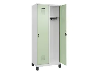 locker,HxBxD 1950x800x500mm,2vak,vak B 400mm,draaigrendel,voeten - 1