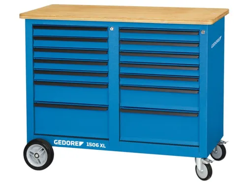 GEDORE 1506 XL 2511 Rolwerkbank 1,25m breed met 2x 7laden