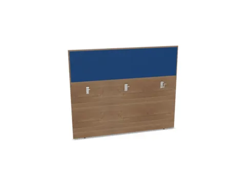 baliepaneel,v. bureau,aanbouw achter,B 1400mm,NT-cherry,BN6016-blauw