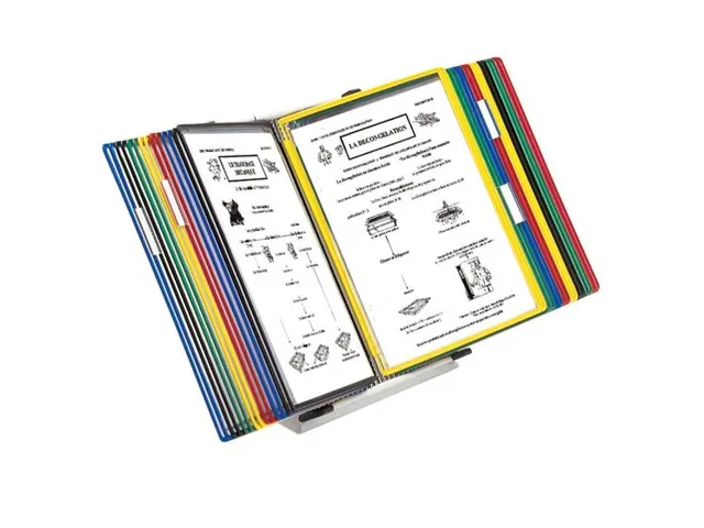 Zichtpanelensysteem Tarifold Bureauset A4 Grijs met 30 tassen Assorti