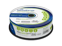 DVD-R MediaRange 4.7GB Inkjet Printable 25 stuks