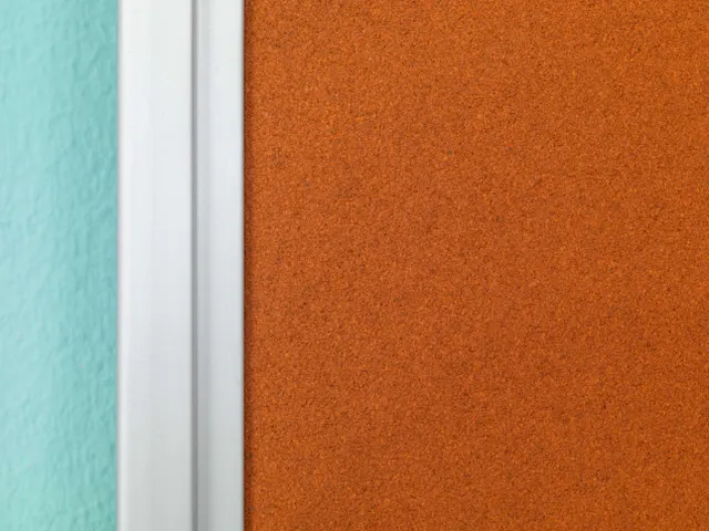 Prikbord Bulletin Oranje 90x180cm Softline Profiel 16mm