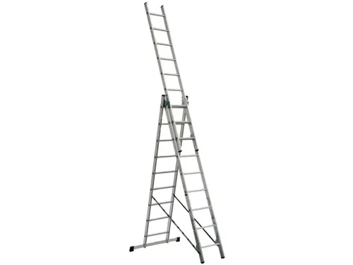 Multifunctionele Telescoopladder,3X9,Sporten,Aluminium