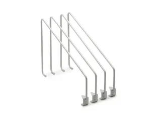 verdeelbeugel-set,v. legbord,ESD,HxD 280x400mm,staal,lichtgrijs - 1