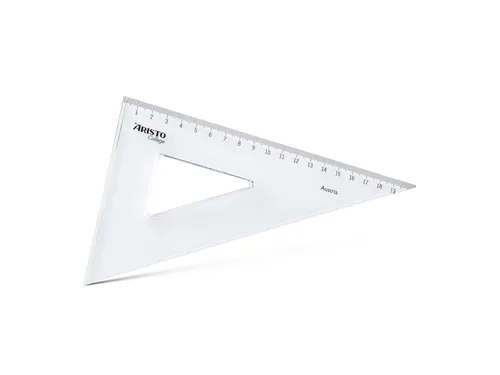 Driehoek Aristo 20cm 30/60 Graden Transparant