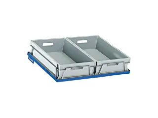 etageframe,v. kratwagen,LxB 410x610mm,m. kist,staal - 3