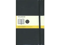 Notitieboek Moleskine large 130x210mm ruit 5x5mm soft cover zwart