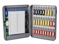 Sleutelkast metaal Pavo basic met cijferslot 54 haken 30x24x8cm grijs