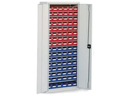 Stellingkast Met 90zichtbakken Hxbxd 1600x690x285mm Ral7035