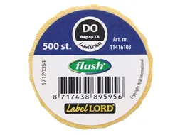 Voedseletiketten 59x23x59mm Flushlabel Do weg op ZA