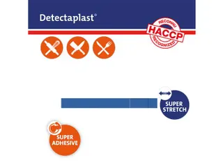 Detectaplast 8348 Textielpleister Elastisch Blauw 180x20mm 100 Stuks - 2