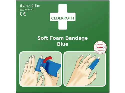 Soft Foam Bandage 51011010 Blauw 6cm x 4,5m