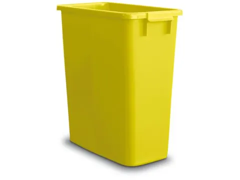 Multifunktionele Bak Pp 590x560x280mm 60 liter 2 Grepen Geel
