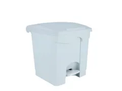 Contitop,afvalbak met pedaal 30L wit
