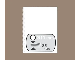 Draadrug Fellowes 10mm 34-rings A4 wit 100stuks - 1