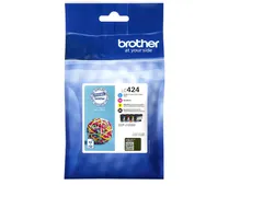 Inktcartridge Brother LC-424VAL zwart + 3 kleuren