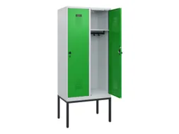 schoollocker,HxBxD 1950x800x500mm,2vak,vak B 400mm,draaigrendel