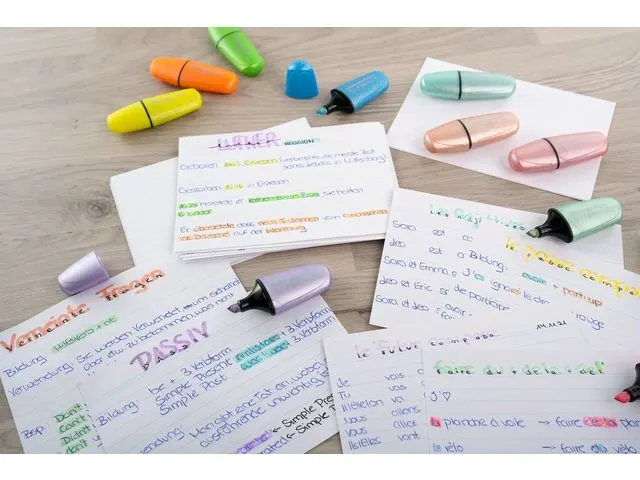 Markeerstift Eberhard Faber mini glitter pastel etui 5 stuks