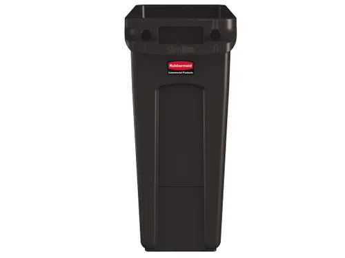 Slim Jim Afvalcontainer Met Luchtsleuven 60 Liter Bruin