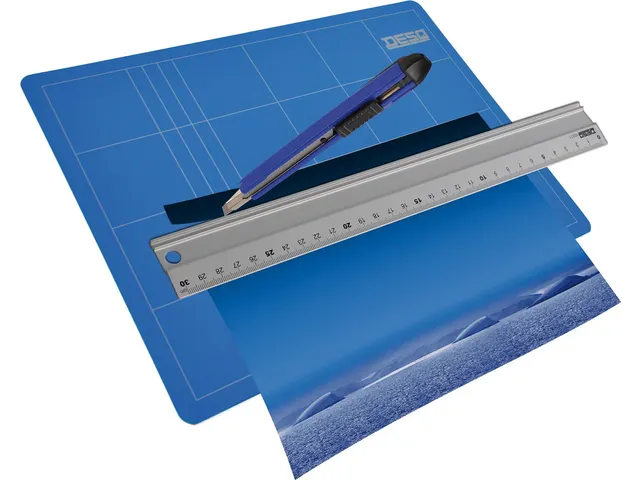 Snijmat, 3-Laags, Blauw, Ft 22x30cm A4