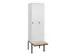 locker voor scheiding van kleding,HxBxD 2120x600x815mm,2vak
