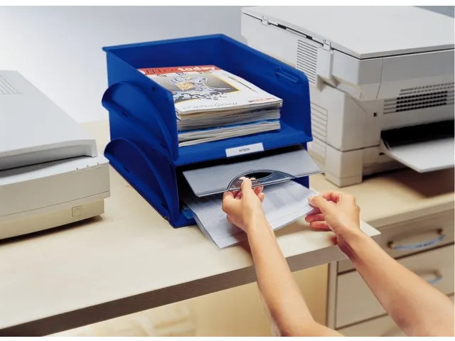 Sorteerbak Leitz 5231 Sorty met klep blauw A4