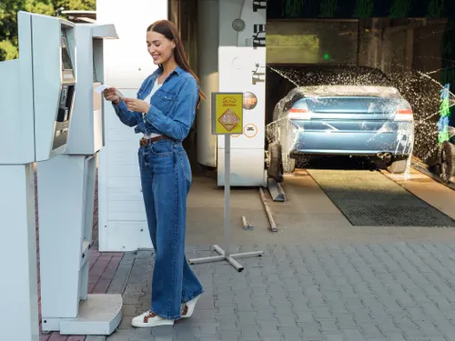 Vloerstandaard info stand outdoor A4 grijs