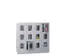 Armoire Multicases Portes Vitrées Hxlxp 1187X1230X500Mm 12Cases Large