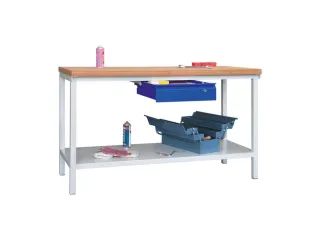 Werkbank 900x1500x700mm 1lade Frame/behuizing Ral7035 Front Ral5010 - 3
