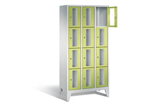 Lockerkast 1850x900x500mm 3x4 vakken Cilinderslot Poten, RDS1108060