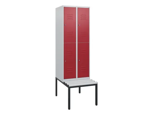 Dubbeldekse dekenkist,HxBxD 1950x600x815mm,2x2vak.,vak B 300mm