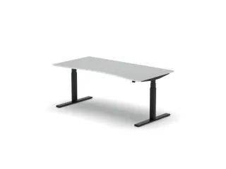 Elektrisch ihv bureau,HxBxD 650-1310x1800x900/800mm,blad wit - 1