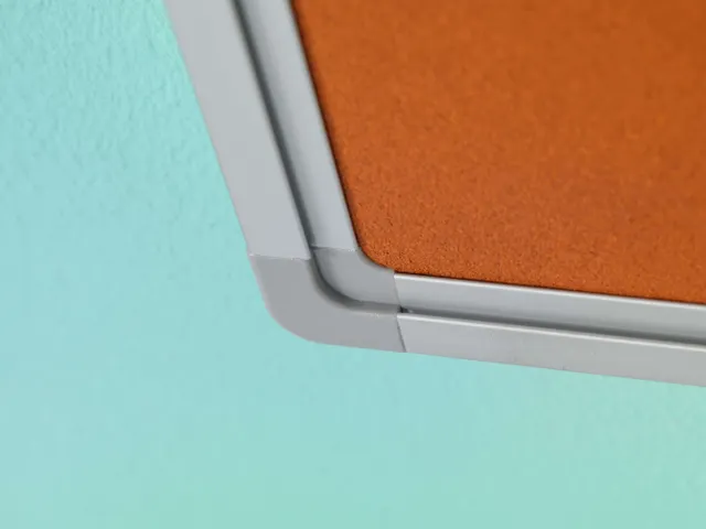 Prikbord Bulletin Oranje 90x180cm Softline Profiel 16mm