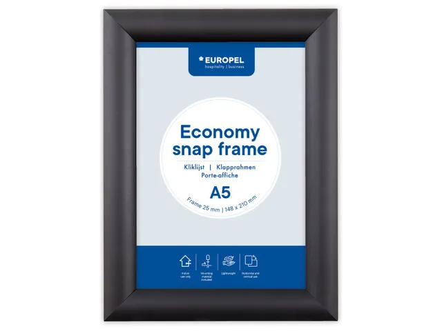 Kliklijst Europel Economy A5 25Mm Zwart